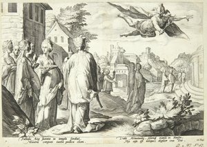 Merkur zakochuje się w Herse autorstwa Hendrick Goltzius