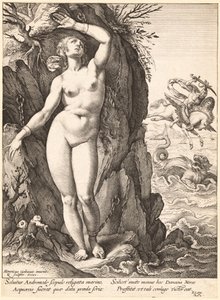 Perseusz uwalniający Andromedę autorstwa Hendrick Goltzius