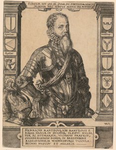 Portret Henricusa Rantzoviusa [Heinricha von Rantzau] autorstwa Hendrick Goltzius