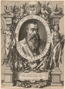 Portret Juliusza Cezara Scaligera autorstwa Hendrick Goltzius