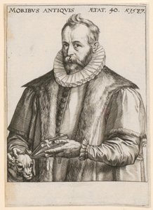 Portret Justusa Lipsiusa autorstwa Hendrick Goltzius