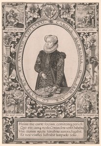 Portret Charlotte de Bourbon autorstwa Hendrick Goltzius
