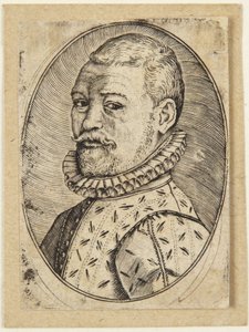 Portret mężczyzny zwróconego w lewo autorstwa Hendrick Goltzius