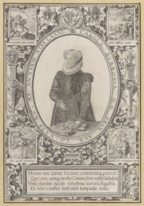 Portret Charlotte z Bourbon autorstwa Hendrick Goltzius