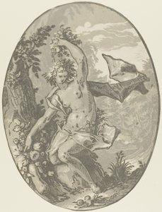 Prozerpina, płyta piąta z Demogorgon i Bóstwa autorstwa Hendrick Goltzius
