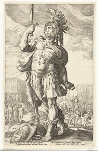 Publiusz Horacy De Romeinse holden (tytuł serii) autorstwa Hendrick Goltzius