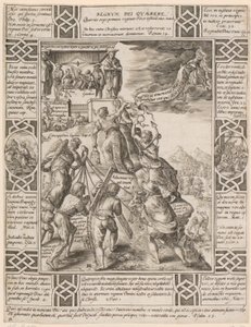 Regnum Dei quaerere, arkusz 4 z cyklu „Alegorie wiary chrześcijańskiej” autorstwa Hendrick Goltzius