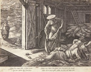 Rut i Booz na klepisku autorstwa Hendrick Goltzius