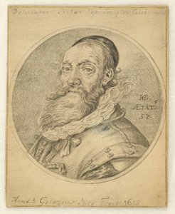 Autoportret. Okrąg w prostokącie autorstwa Hendrick Goltzius
