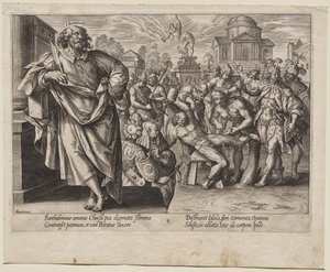 św. Bartłomieja autorstwa Hendrick Goltzius