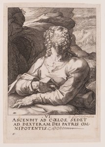 Bartłomiej od Chrystusa, Apostołów i św. Pawła z Credo autorstwa Hendrick Goltzius