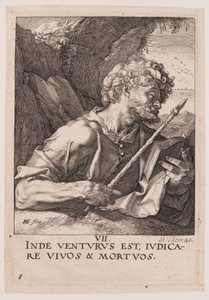 Tomasz, od Chrystusa, Apostołów i św. Pawła z Credo autorstwa Hendrick Goltzius