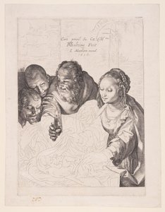 Adoracja pasterzy autorstwa Hendrick Goltzius