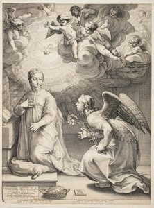 Zwiastowanie autorstwa Hendrick Goltzius