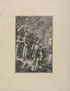 Zdrada Chrystusa, płyta trzecia z Męki Chrystusa autorstwa Hendrick Goltzius