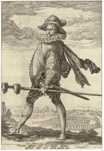 Kapitan piechoty autorstwa Hendrick Goltzius