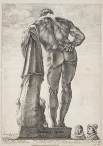 Herkules Farnese autorstwa Hendrick Goltzius