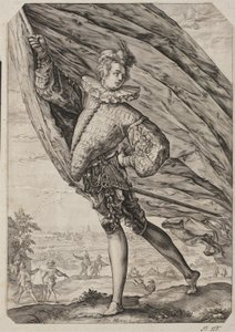 Wielki nosiciel sztandaru autorstwa Hendrick Goltzius