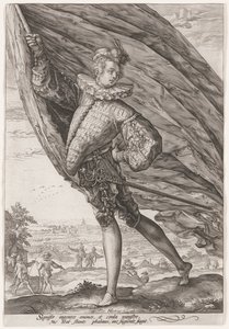 Wielki chorąży autorstwa Hendrick Goltzius
