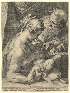 Święta Rodzina autorstwa Hendrick Goltzius