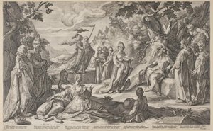 Wyrok Midasa autorstwa Hendrick Goltzius