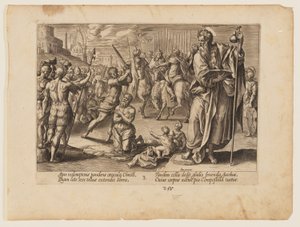 Męczeństwo św. Jakuba Większego, z Męczeństwo Chrystusa i Apostołów autorstwa Hendrick Goltzius