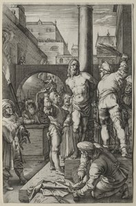Pasja: Biczowanie autorstwa Hendrick Goltzius