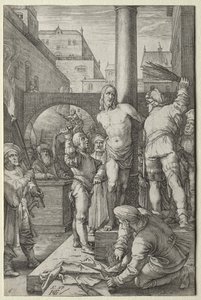 Pasja: Biczowanie autorstwa Hendrick Goltzius