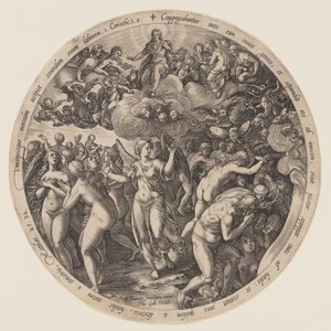 Rozdzielenie błogosławionych i potępionych autorstwa Hendrick Goltzius