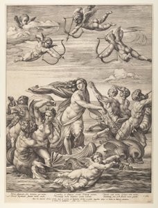 Triumf Galatei autorstwa Hendrick Goltzius