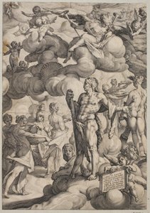 Wesele Kupidyna i Psyche autorstwa Hendrick Goltzius