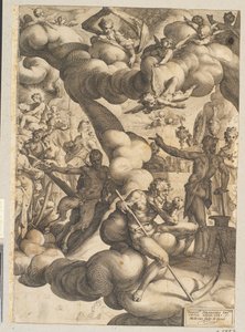 Wesele Kupidyna i Psyche autorstwa Hendrick Goltzius
