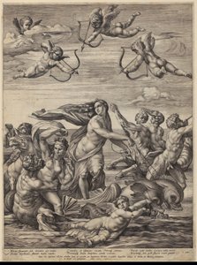 Triumf Galatei autorstwa Hendrick Goltzius