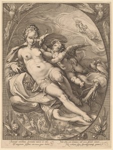Wenus i Kupidyn autorstwa Hendrick Goltzius