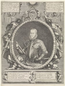 Portret Mauritsa, księcia Orange autorstwa Hendrick Hondius (I)