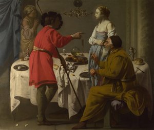 Jakub wytyka Labanowi, że dał mu Leę w miejsce Racheli, 1627