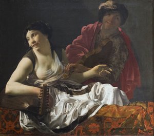 Duet, Henrick Ter Bruggen (olej na płótnie)
