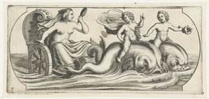 Amfitryt na rydwanie Nouveau Livre des Dieux et Deeßes De la Marine Bouckje of Sea Gods and Goddesses (tytuł serii)