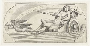 Zorza polarna na rydwanie Nouveau Livre des Dieux et Deeßes De la Marine Bouckje of Sea Gods and Goddesses (tytuł serii)