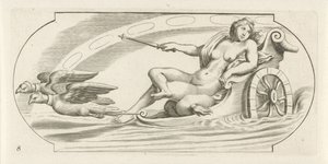 Zorza polarna na rydwanie Nouveau Livre des Dieux et Deeßes De la Marine Bouckje of Sea Gods and Goddesses (tytuł serii)