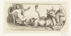 Europa na rydwanie Nouveau Livre des Dieux et Deeßes De la Marine Bouckje of Sea Gods and Goddesses (tytuł serii)