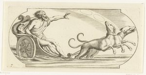 Marsz na rydwanie Nouveau Livre des Dieux et Deeßes De la Marine Bouckje of Sea Gods and Goddesses (tytuł serii) autorstwa Hendrick de Keyser (I)