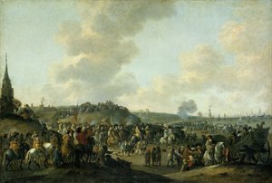 Wyjazd Karola II z Anglii z Scheveningen, 2 czerwca 1660 r autorstwa Hendrick de Meijer