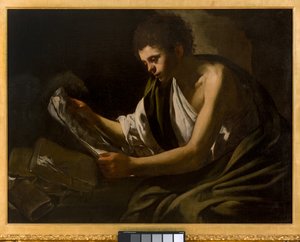 Św. Jan Ewangelista, ok. 1621-24 autorstwa Hendrick ter Brugghen
