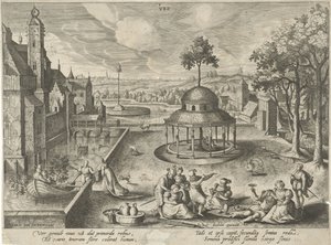 Wiosna Ver (tytuł na obiekcie) Cztery pory roku (tytuł serii) autorstwa Hendrick van Schoel