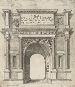 Senat Ludu Cesarstwa Rzymskiego, Tytus, Wespazjan, syn Wespazjana, August autorstwa Hendrick van Schoel