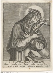 Św. Katarzyna ze Sieny autorstwa Hendrick van Schoel