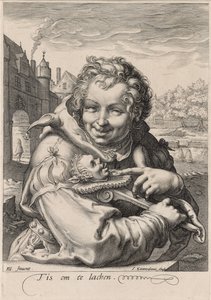 Błazen, rycina I. Sauredama, ok. 1595 (rycina na papierze czerpanym)