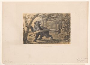 niedźwiedź w pułapce Wildbow (tytuł na obiekcie) autorstwa Hendrik Adriaan Christiaan Dekker