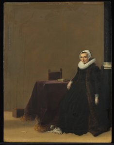 Portret kobiety z psem, ok. godz. 1635. autorstwa Hendrik Gerritsz. Pot